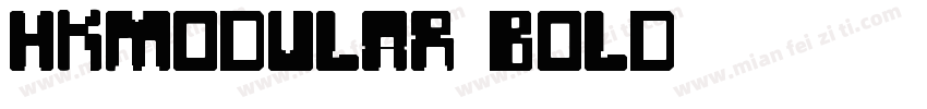 HKModular Bold字体字体转换